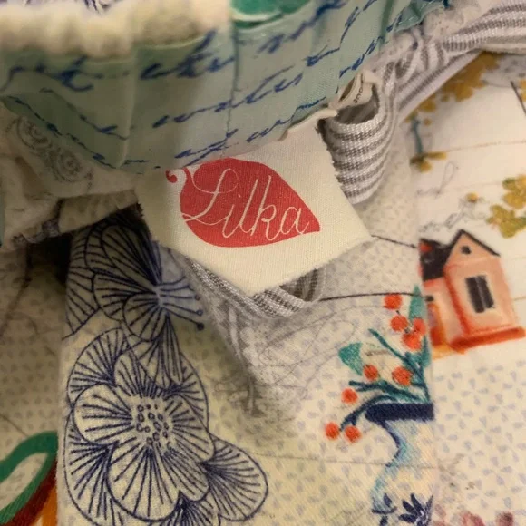 Anthropologie Lilka Floral and Script Pajama Pants - Picture 8 of 8